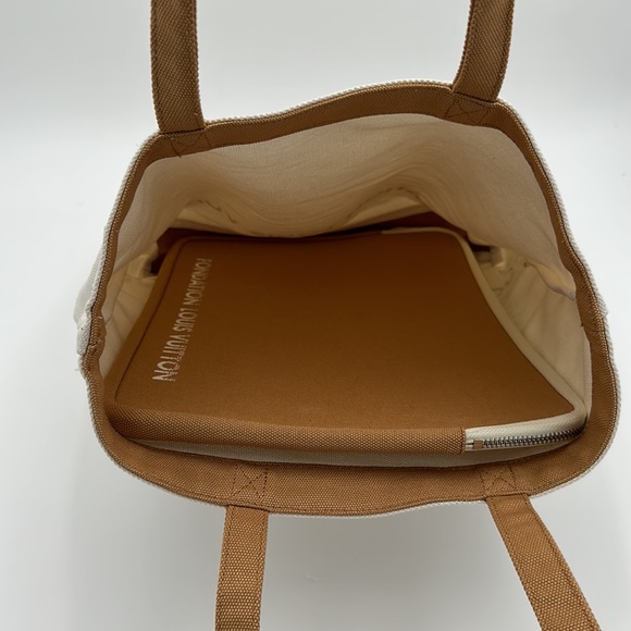 3 pcs LOUIS VUITTON Fondation NEW canvas tote, laptop case and key chain BUNDLE! - Picture 8 of 12